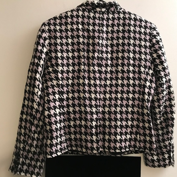 Sag Harbor Black Taupe White Jacket Woman Size 6P - Picture 7 of 8